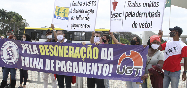 Sintetel: na defesa da vida, emprego e renda (Imagem: Andr Oliveira)