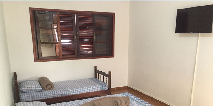 Agora os quartos contam com TV