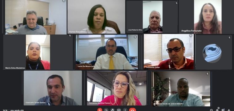 Aps a manifestao, dirigentes do Sintetel em reunio, online, com a LIQ.