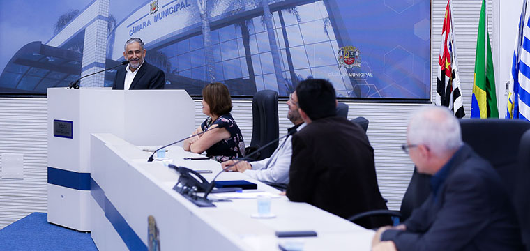 Presidente Gilberto Dourado, destaca a importncia do SINTETEL nestes 81 anos de histria