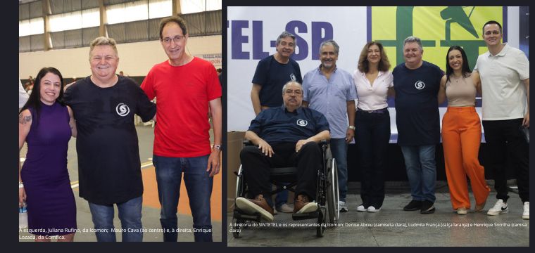 A Festa foi prestigiada por alguns representantes patronais do setor