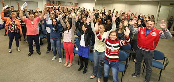 Assembleia na TIM, em Santo Andr