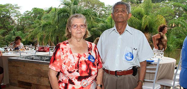 Um dos aposentados mais antigos de So Jos do Rio Preto, Jos Rufino da Silva, com sua esposa