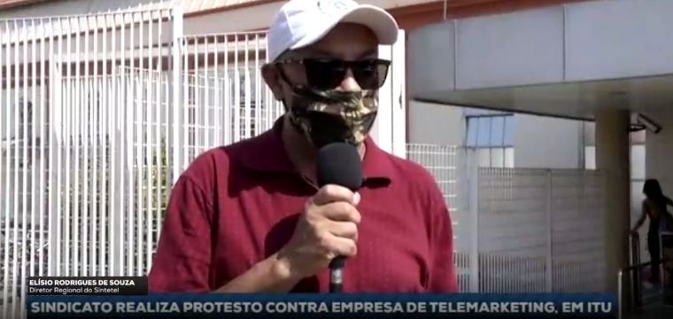 Elisio (diretor da Regional de Campinas) d entrevista  emissora local