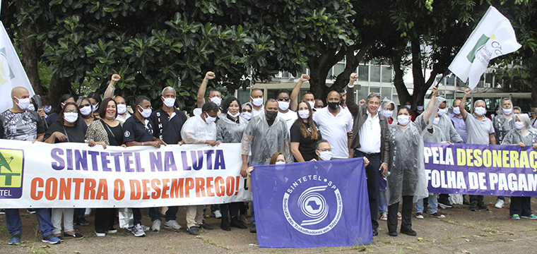 Sintetel na luta contra o desemprego (Foto Andr Oliveira)