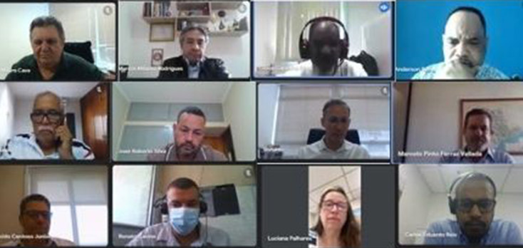 Reunio on line dos dirigentes do SINTETEL, do Instituto Monitor com as lideranas da TEL