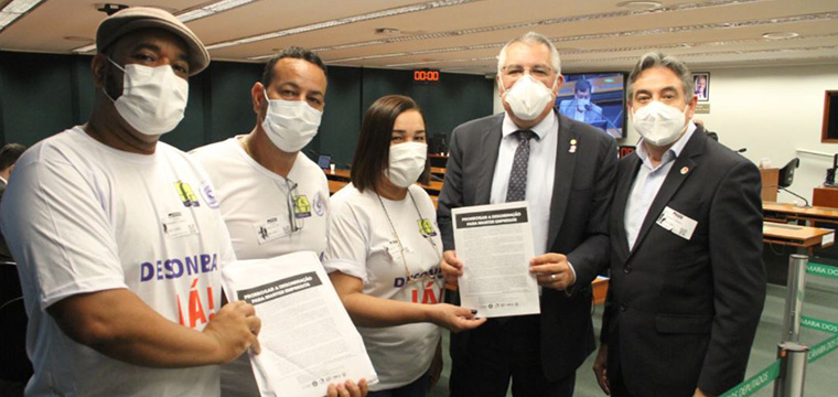SINTETEL recebe apoio do deputado federal Alexandre Padilha (PT-SP)