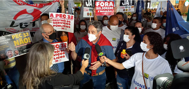 Dirigente do SINTETEL, Marcos Milanez, concede entrevista e fala sobre a importncia do PL 2541/2021