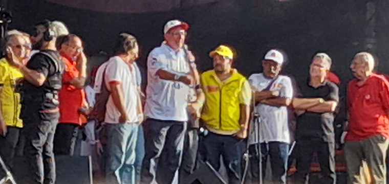 Ricardo Patah, presidente da UGT, declarou que as centrais esto unidas contra a carestia e em defesa do povo