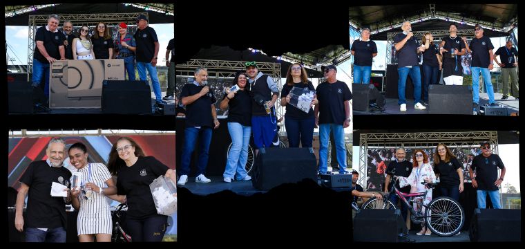 Os ganhadores de brindes