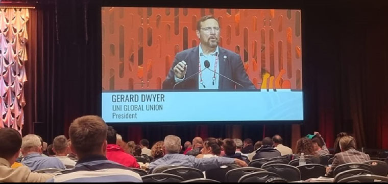 Novo presidente Mundial da UNI, Gerard Dwyer