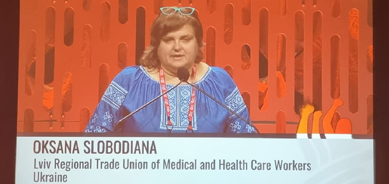 Sindicalista ucraniana conta sobre o trabalho naquele pas