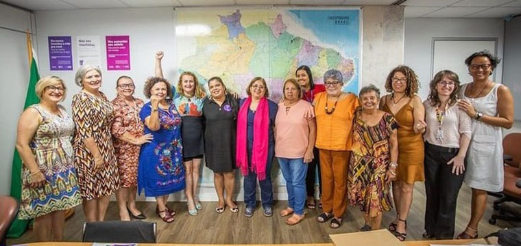 REunio com a ministra das Mulheres, Cida Gonalves