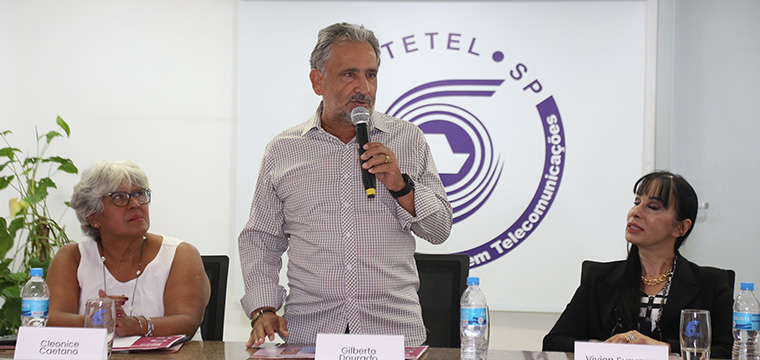 Gilberto Dourado, presidente do SINTETEL