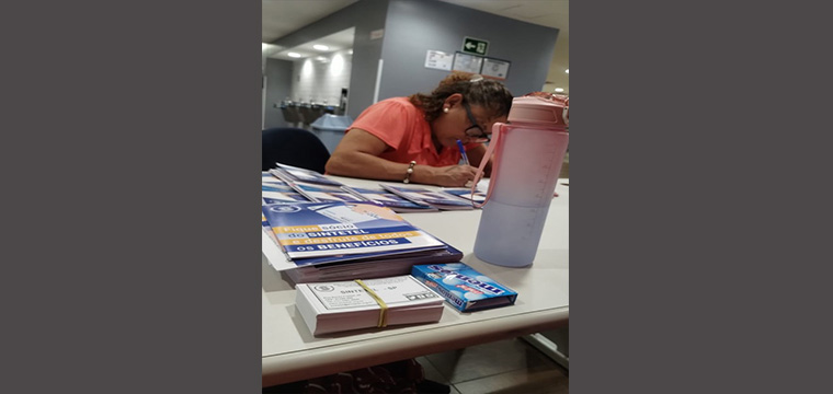 Planto Sindical - Atento So Bento. Trabalhadora Sindicalizada