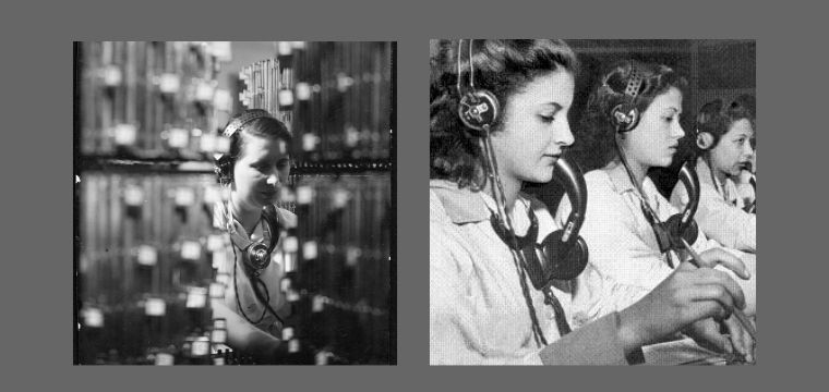 Antigamente era assim que trabalhavam as telefonistas