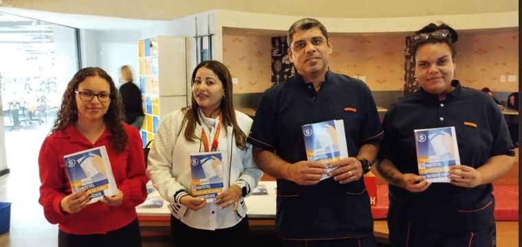 Novos trabalhadores associados do Site Atento Sede