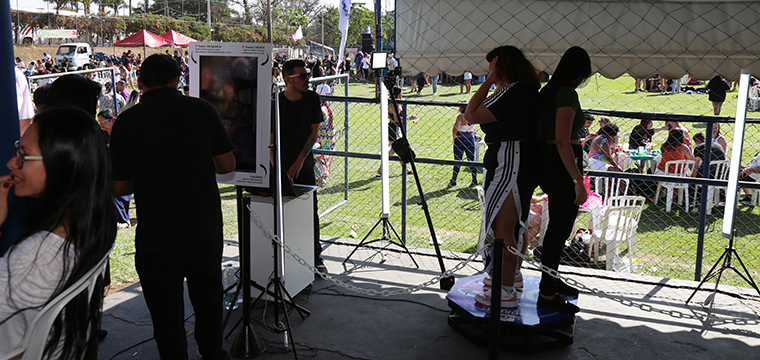 Plataforma 3D divertiu a galera