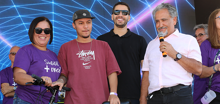 Rafael Mota da Fidelity Barueri ganhou uma bike