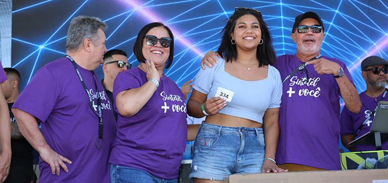 Aryani Barbosa da Almaviva Jundia ganhou um TV de 50