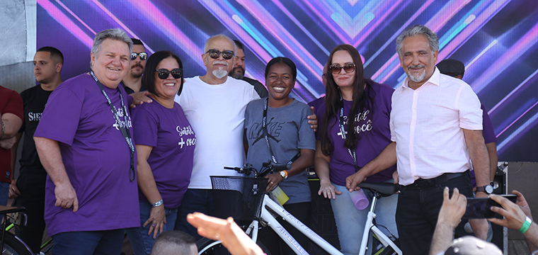 Fabiana Elias da Atento S.Bento ganhou uma bike