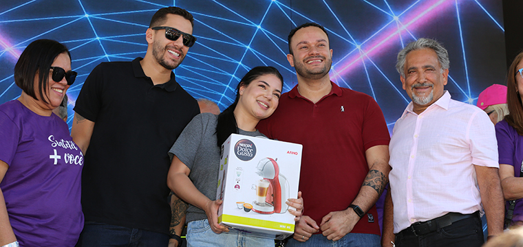 Lara Verena da TP Lapa ganhou uma cafeteira