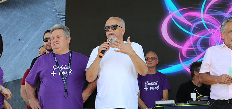 Joo Tadeu Santana da Atento veio prestigiar o evento