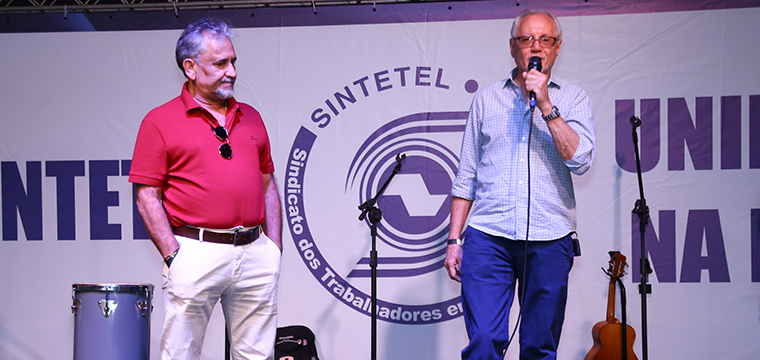 Jos Roberto Silva, presidente da FENATTEL, destaca a unio entre trabalhadores e Sindicato