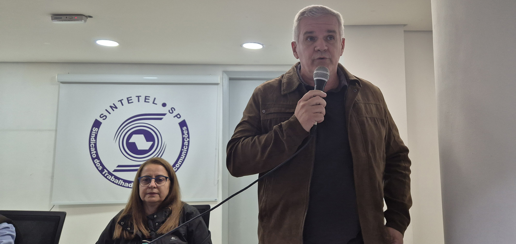 Alan Bers�, diretor Social, deu o seu recado aos presentes