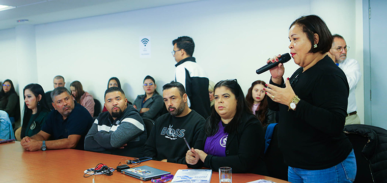 Aurea Barrence, destacou que forma��o � importante para a luta sindical
