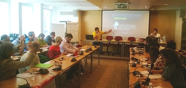 O diretor Mauro Cava de Britto representou o Sintetel no seminrio