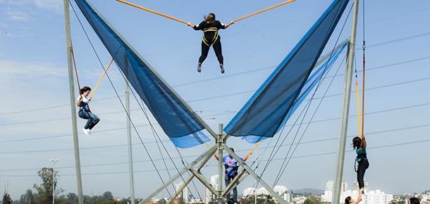 Band de trampolim foi uma das atraes