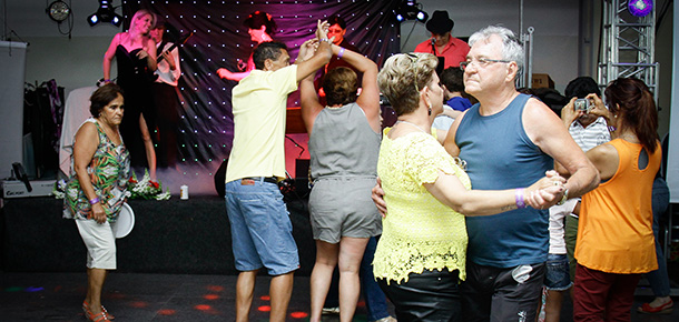 A banda Sexto Sentido animou a festa