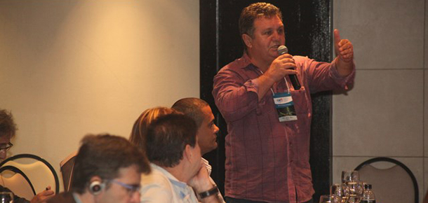 Mauro Cava de Britto, diretor regional do ABC, representou o Sintetel no evento