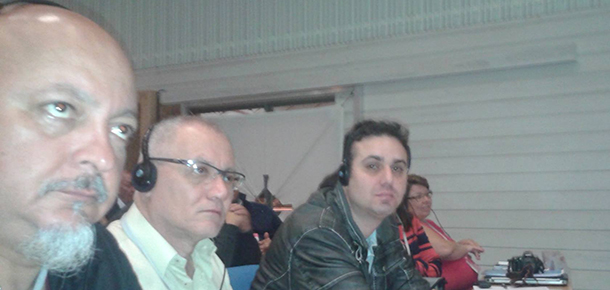 Dirigentes Genivaldo Barrichello, Jos Roberto Silva, Fbio Oliveira e Cenise Monteiro