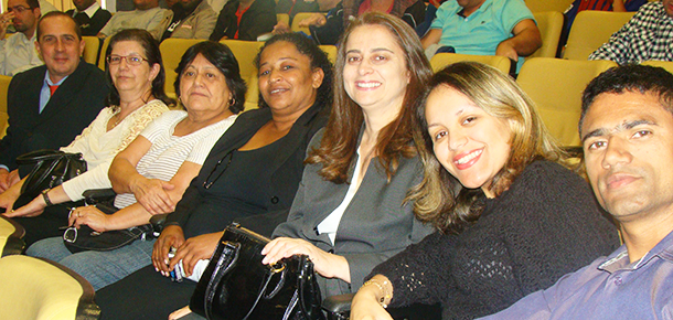 Sintetel compareceu  posse para prestigiar a vice-presidente