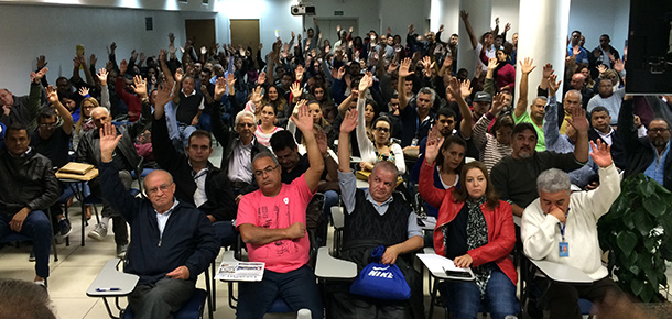 A assembleia ocorreu em 24 de junho na sede do Sindicato.