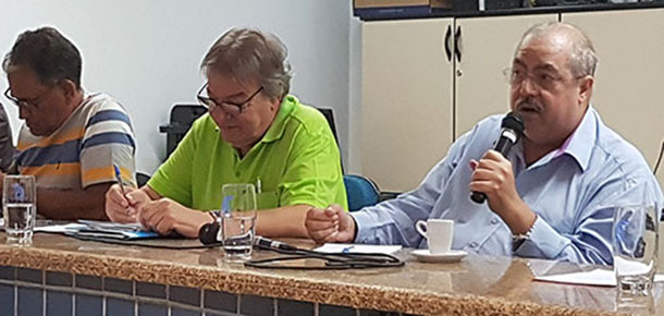 A assembleia contou com a presen�a de associados, delegados sindicais e diretores