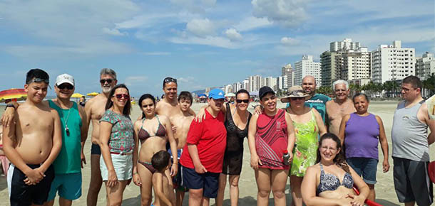 A praia foi uma das opes de recreao