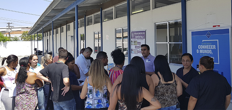 Trabalhadores da Icomon tiram suas duvidas com o Sintetel e o Sams Club